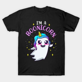 Ghost Unicorn Halloween Boonicorn T-Shirt